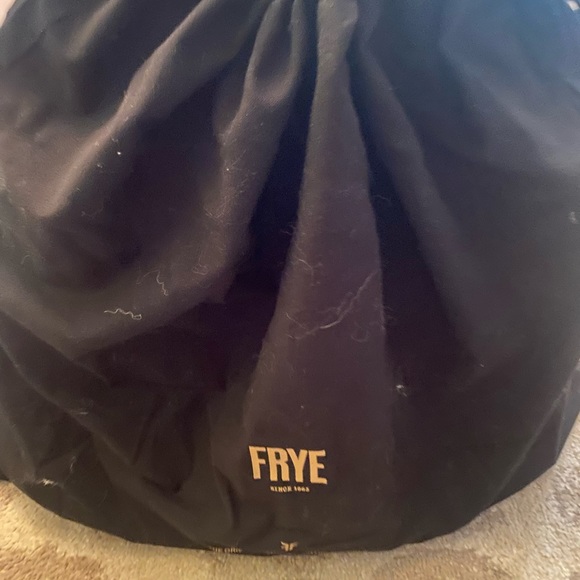 Frye large denim / leather tote NAVY new without tags - Picture 12 of 16